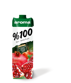 Aroma %100 Meyve Suyu 1/1 Nar Elma 1000ml